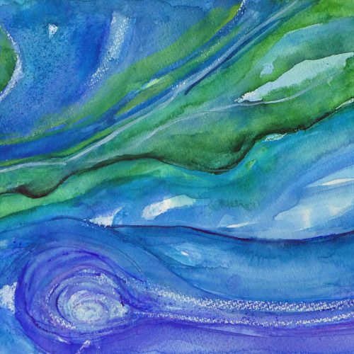 Blaue Wellen